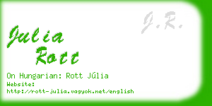 julia rott business card